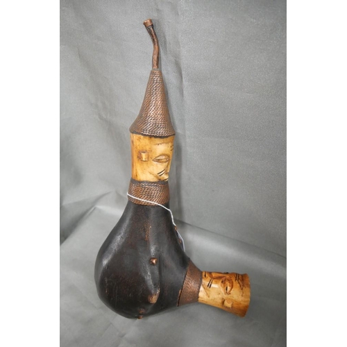 1159 - Eastern Figural Pipe, approx 33cm.