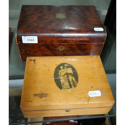 1162 - Two Antique Wooden Boxes.