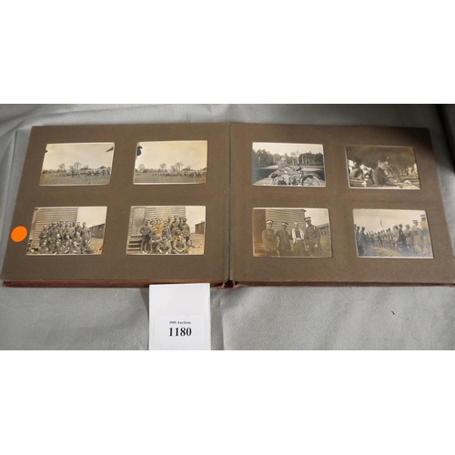 1180 - Vintage Photograph Album - Mainly WWI Military.