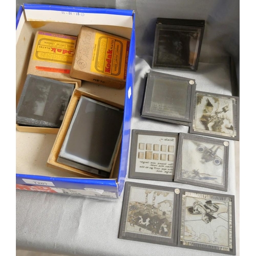 1207 - Box - Lantern Slides, Glass Negatives etc.