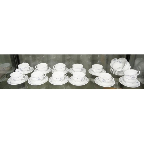 1261 - VSOE Venice Simplon-Orient-Express Porcelain Cups & Saucers (16 Cups & 15 Saucers) by Limoges.