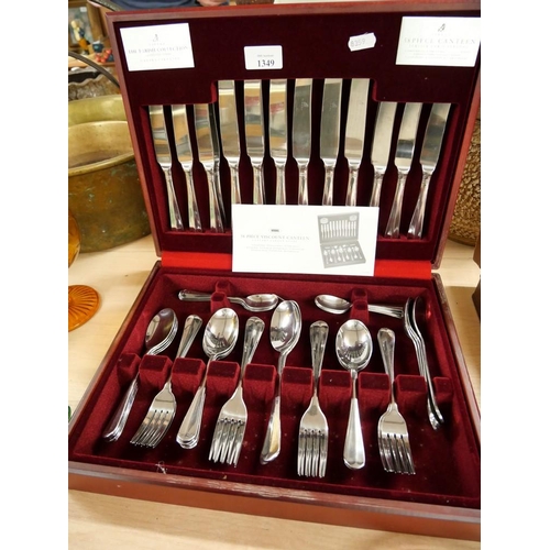 1349 - Canteen of Viners Stainless Steel Cutlery.