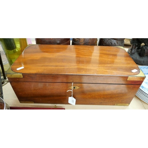 1357 - Antique Mahogany Portable Writing Slope.