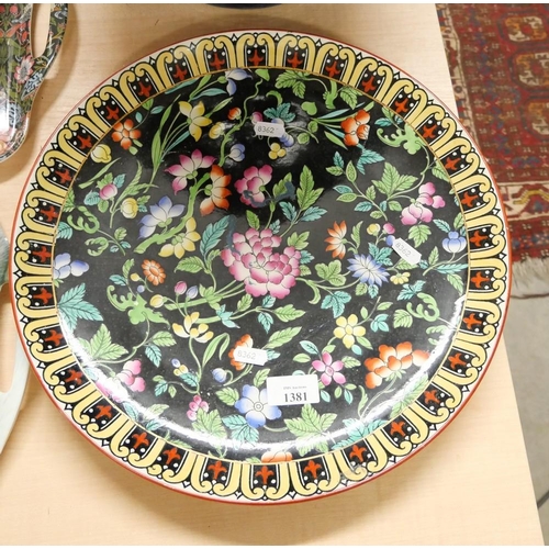 1381 - Victorian Minton Charger.