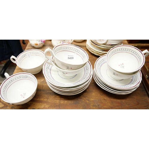 1419 - 19th Century Antique Part China Tea Set.