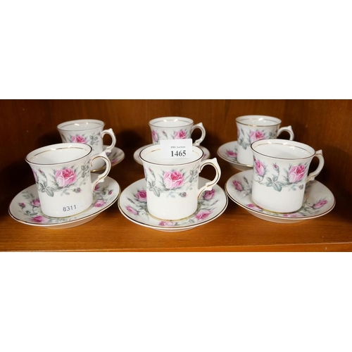 1465 - Set of Six Salisbury Coffee Cans & Saucers.