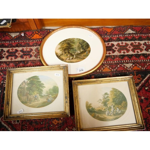 1470 - Three Vintage Framed Prints.