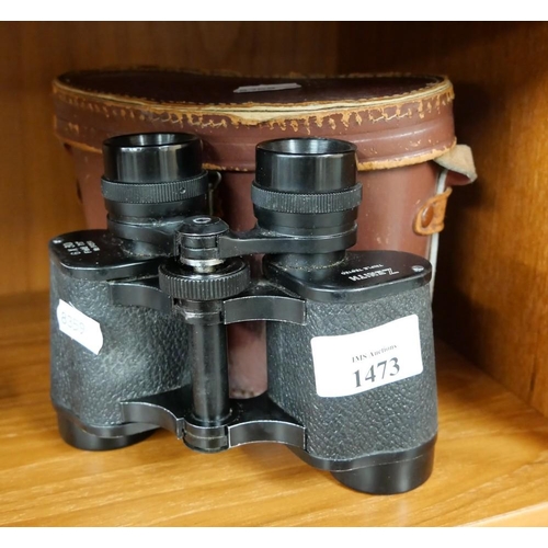 1473 - Vintage Zenith Binoculars 6 x 30 in Carry Case.