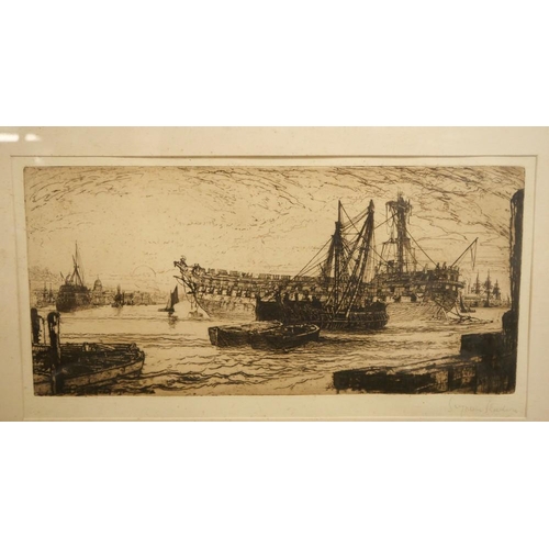 1558 - Signed Framed Etching 