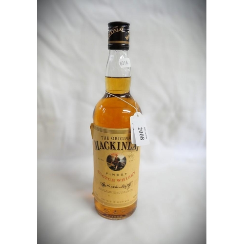 2008 - Bottle of The Original Mackinlay Blended Scotch Whisky.