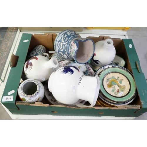 2021 - Box - Pottery Jugs, Plates etc.