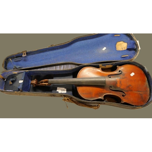 2070 - Antique Violin, Label inside reads 