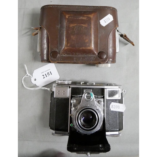 2151 - Vintage Zeiss Ikon Contessa 35mm Folding Camera.