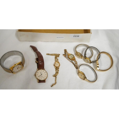 2235 - Box of Vintage Ladies & Gents Wristwatches