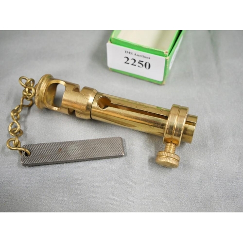 2250 - Brass Snooker Cue Tip Shaper.