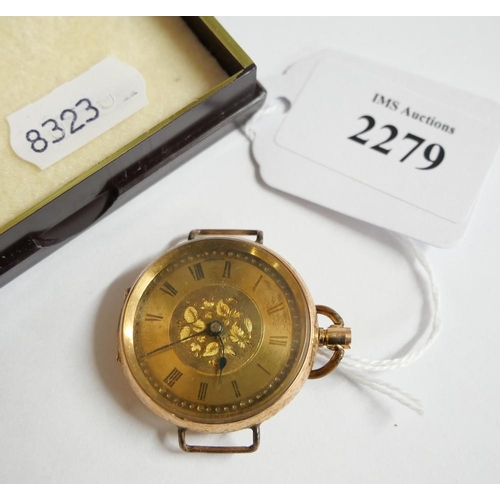 2279 - Early Vintage 14k Wrist / Fob Watch.