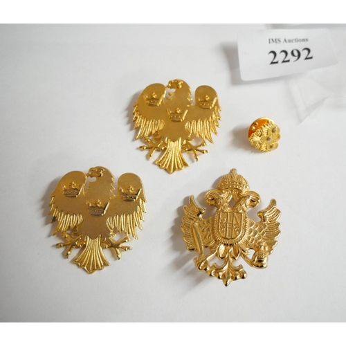 2292 - Three Military Style Brooches.