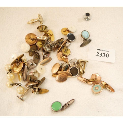 2330 - Collection of Assorted Cufflinks.