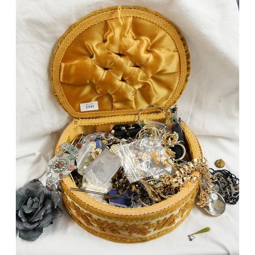 2341 - Large Box - Assorted Costume Jewellery.