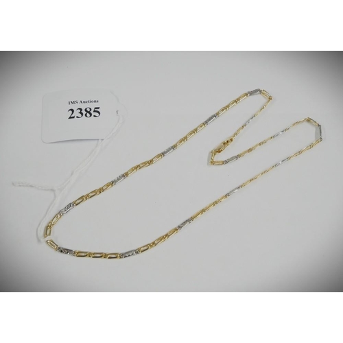 2385 - 14k Gold Necklace, approx 44cm long, 13g