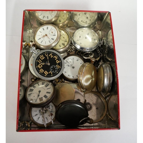 2407 - Box - Assorted Vintage Pocket Watches.