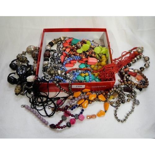 2450 - Box - Assorted Costume Jewellery.