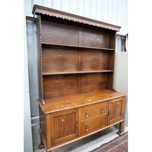 3002 - Edwardian Oak Dresser