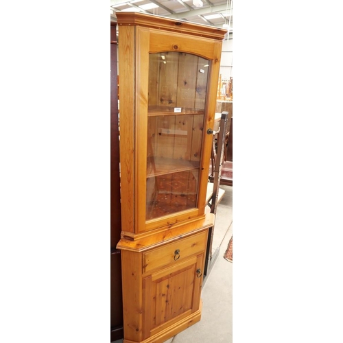 3049 - Pine Corner Cabinet