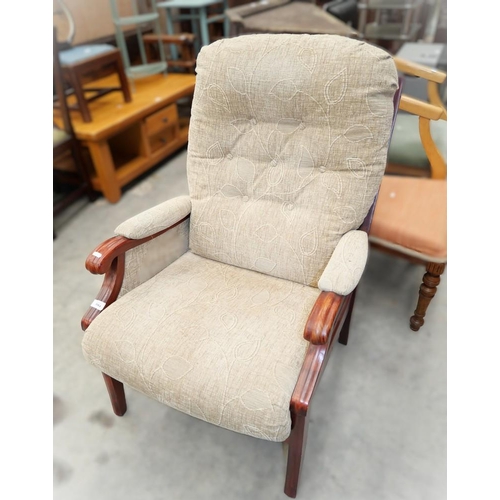 3084 - Fabric Upholstered Armchair