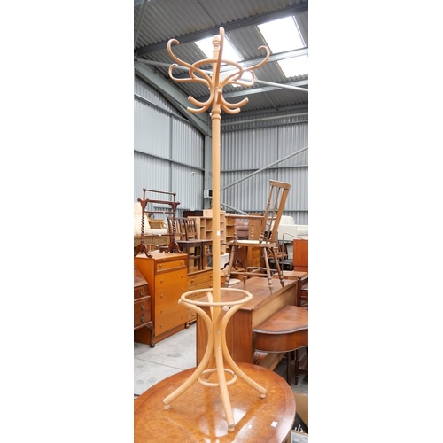 3143 - Beech Bentwood Coat Stand