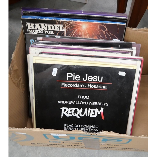 3145 - Box of Assorted LP Records