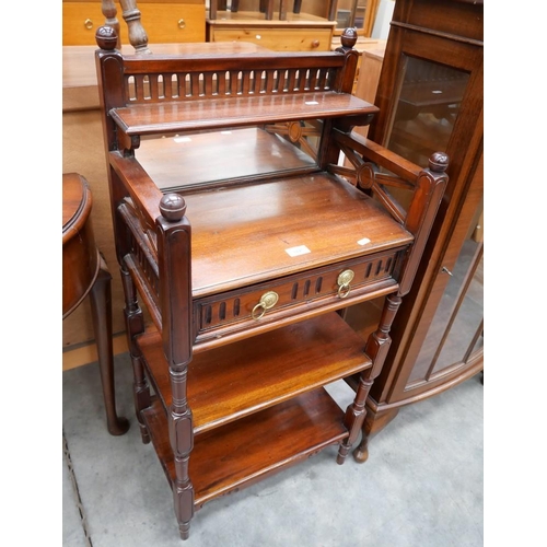 3147 - Modern Mahogany Hall Stand