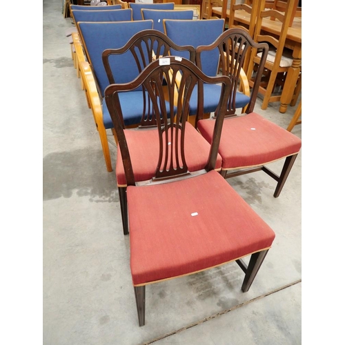 3177 - Four Victorian Mahogany Dining Chairs