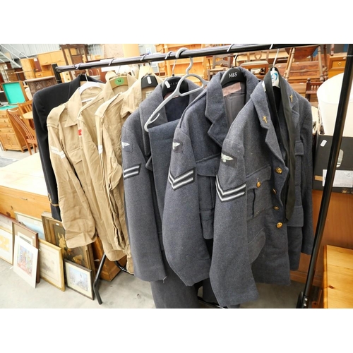 3184 - Assorted  Vintage Air Force Uniforms