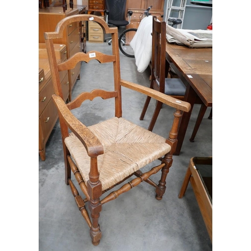 3190 - Oak Elbow Chair