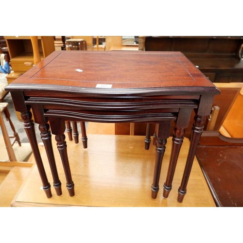 3192 - Mahogany Nest of 3 Tables