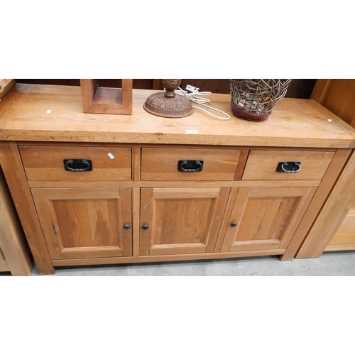 3240 - Oak 3 over 3 Sideboard