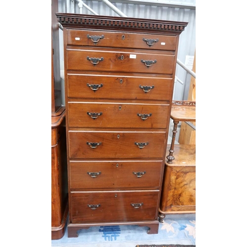 3250 - Edwardian Mahogany 7 Drawer Chest