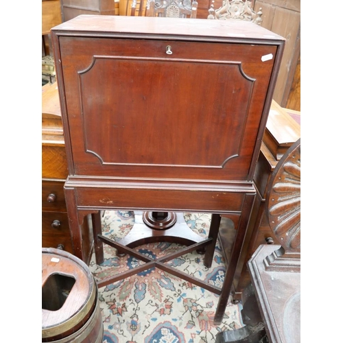 3271 - Edwardian Mahogany Fall Front Writing Bureau