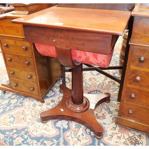 3273 - Victorian Mahogany Work Box