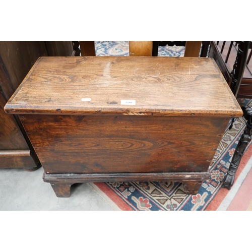 3280 - Antique Oak Trunk