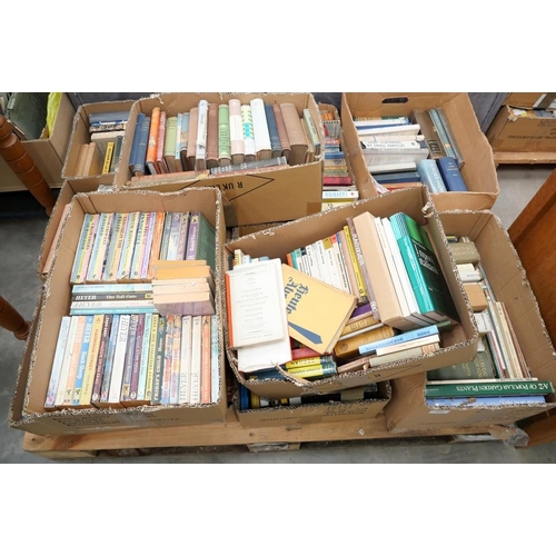 3432 - 10 Boxes of Assorted Books & Box Of LP's