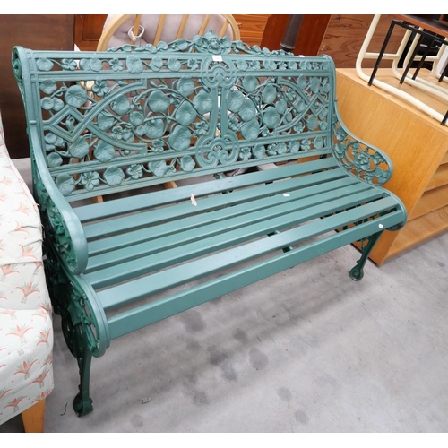 3498 - Cast Iron Garden Bench