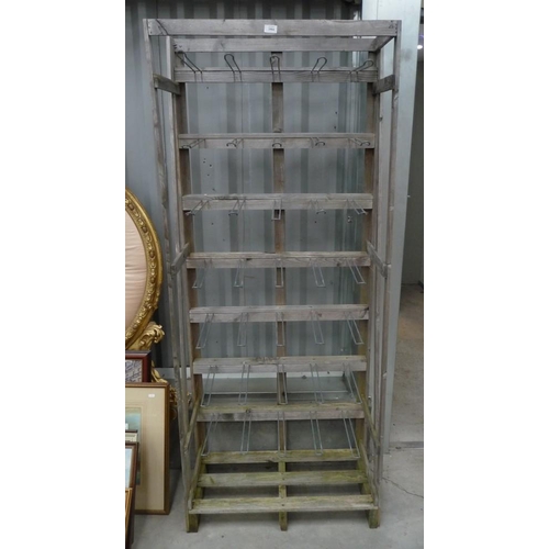 3504 - Wooden Hanging Display Rack