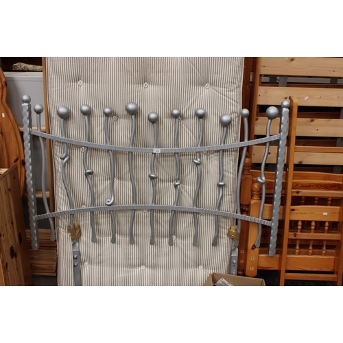 3524 - Wrought Iron Twisted Headboard