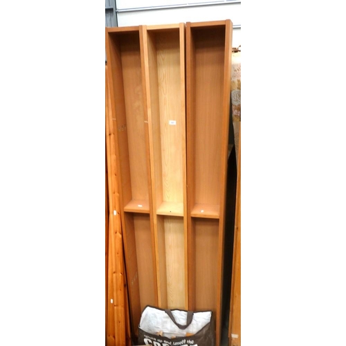 3527 - 3 Pine CD Racks - 2 Metres Tall