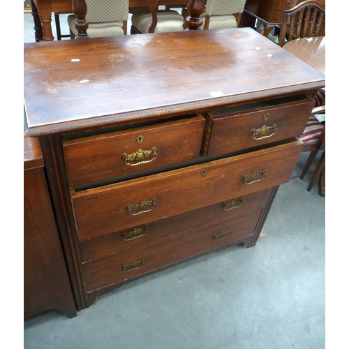 3544 - 2 o 3 Mahogany Chest