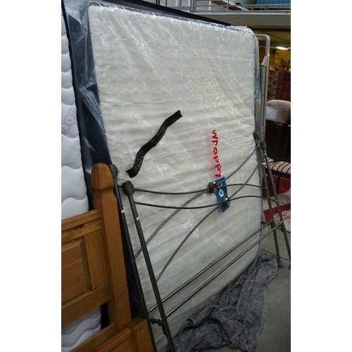 3579 - Metal Double Bed Frame with Mattress