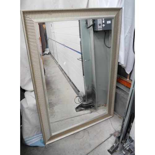 3627 - Beveled Glass Wall Mirror (Approx. 91cm X130cm)