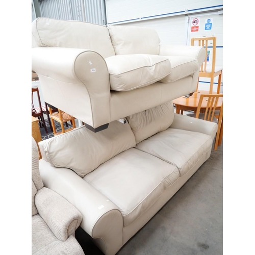 3628 - Laura  Ashley  Cream 3 Seater & 2 Seater Sofa.